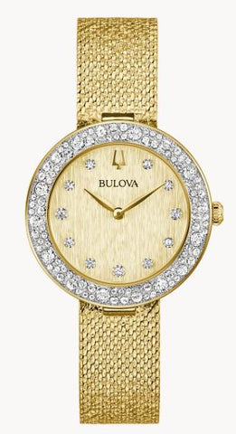 Bulova Classic Champagne Crystal Watch 98L321