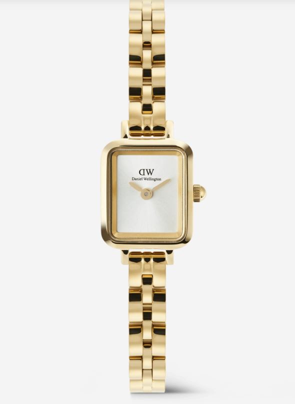 Daniel Wellington Quadro Mini Arch 3-link White Sunray Rose Gold