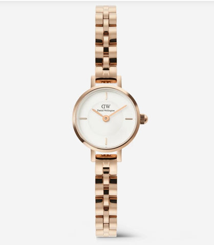 Daniel Wellington Petite Mini Arch 3-link White Rose Gold DW00100854