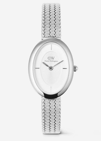 Daniel Wellington Juliette Braided Mesh White Sunray Silver DW00100884