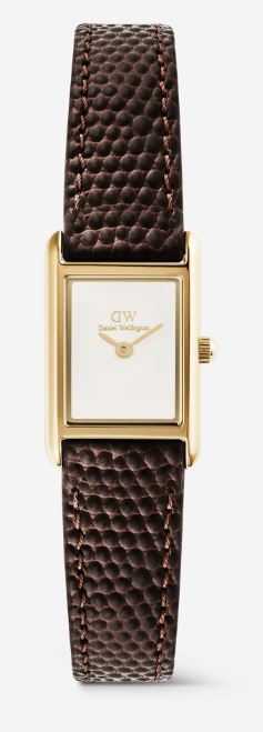 Daniel Wellington Bound Mini Dark Brown Lizard Gold