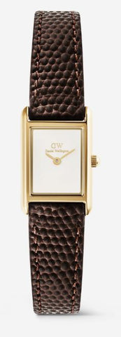 Daniel Wellington Bound Mini Dark Brown Lizard Gold