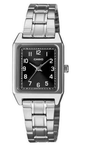 Casio Analogue Square Watch Black Dial LTPB150DA-1B