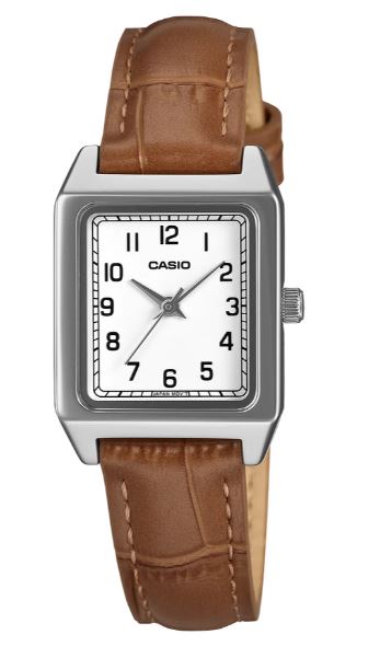 Casio Analogue Square Watch White Dial LTPB150LA-8B