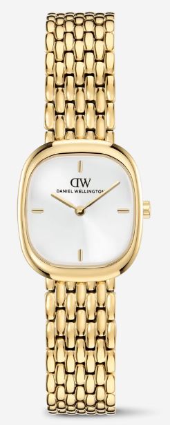Daniel Wellington Corta White Grain-Link Gold