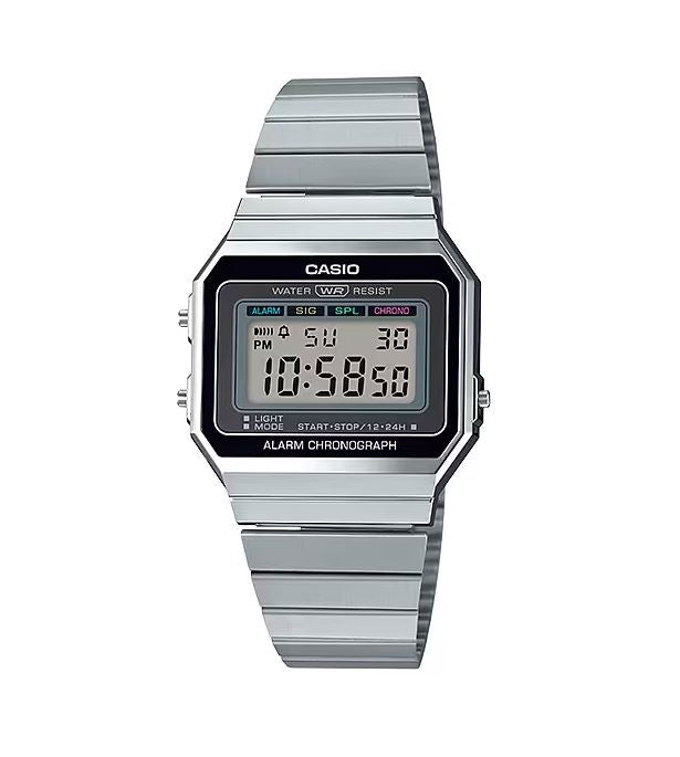 Casio Digital Gents Vintage Silver A700W-1A