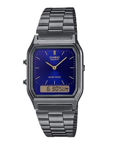 Casio Mens Dress Duo Watch Blue Dial AQ230GG-2A
