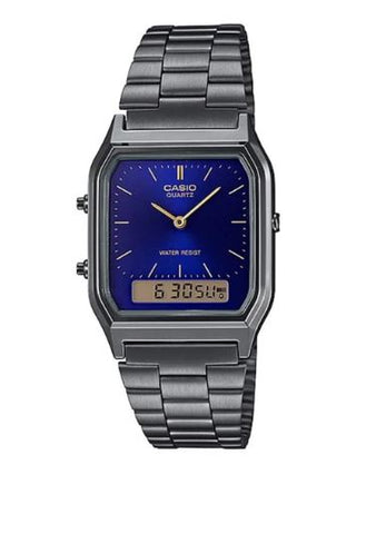 Casio Mens Dress Duo Watch Blue Dial AQ230GG-2A