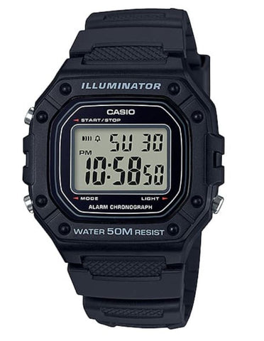 Casio Illuminator Digital Gents Watch W218H-1A