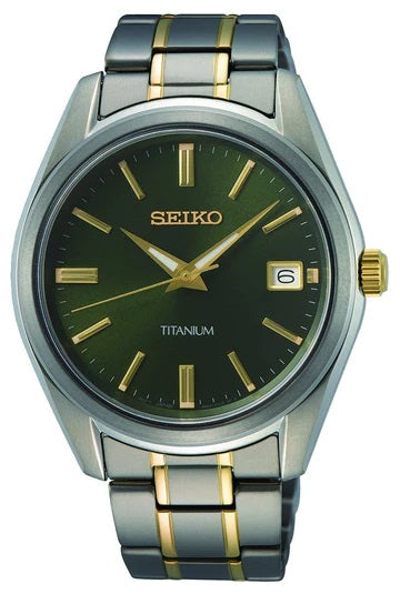 Seiko Mens Daywear Titanium Watch SUR377P