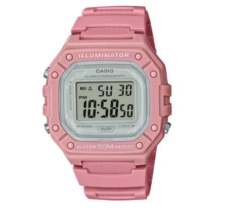 Casio Illuminator Digital Ladies Watch W218HC-4A