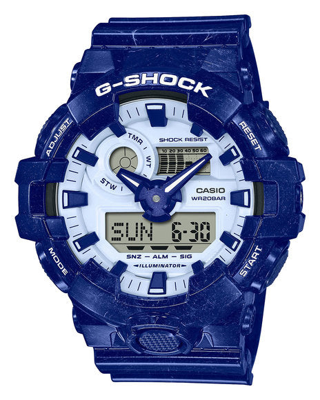 Casio G-Shock Duo Blue And White GA700BWP-2A