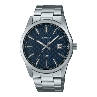 Casio Gents Analogue Checker Pattern Watch MTPVD03D-2A