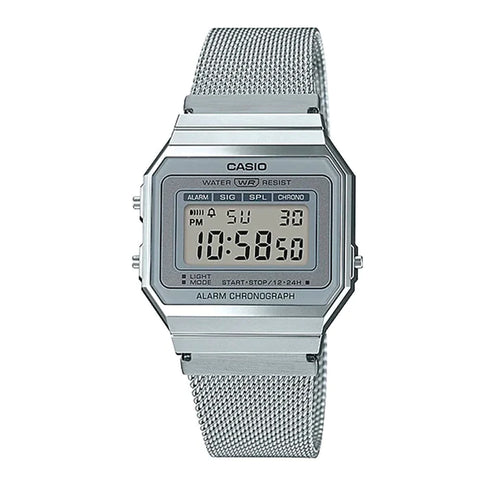 Casio Digital Gents Vintage Watch Silver A700WM-7A