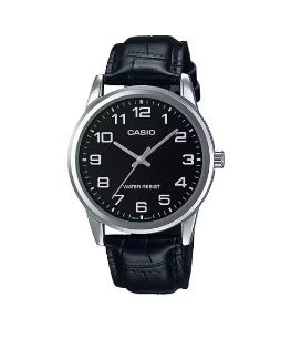 Casio Gents Analog Watch Leather Strap MTPV001L-1B