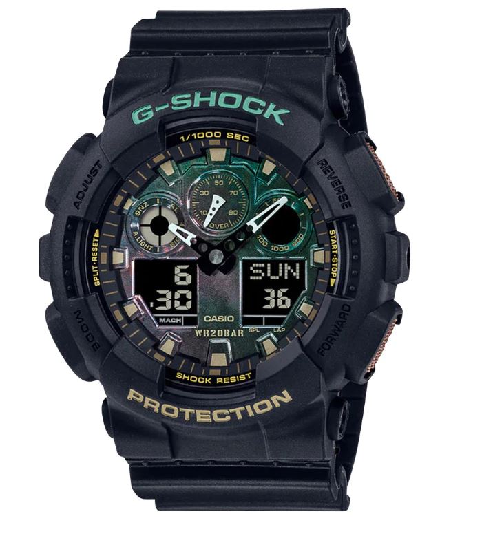 Casio G-Shock Duo Watch Black And Rust GA100RC-1A