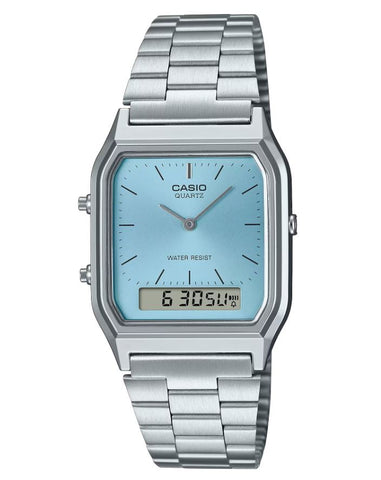 Casio Gents Duo Watch With Blue Face AQ230A-2A1