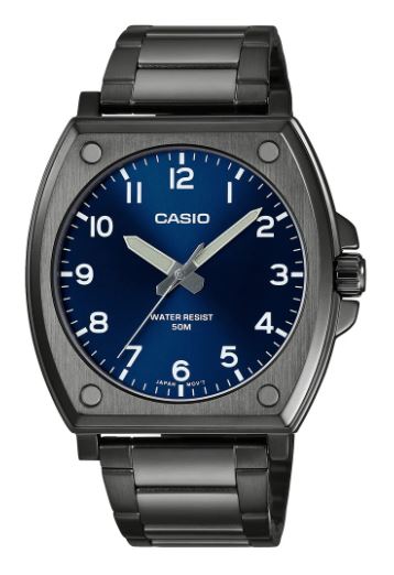 Casio Analogue Tonneau - Shape Watch MTPE730B-2A
