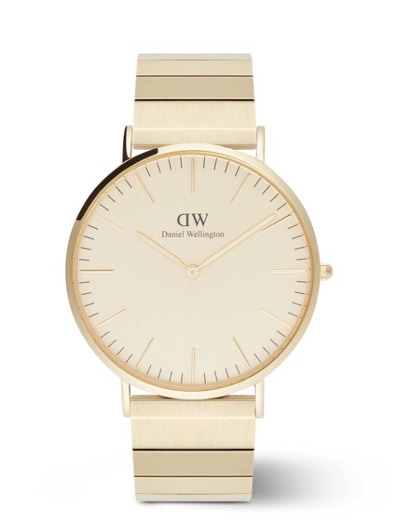 Daniel Wellington Classic Piano Link Gold Unitone 40mm