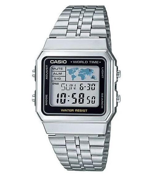 Casio Gents Digital World Time Watch A500WA-1D