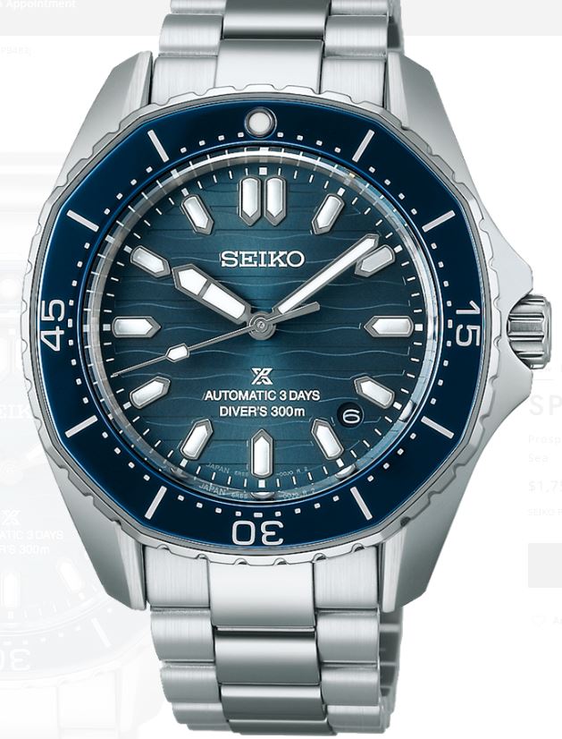 Seiko Prospex Mens Diver's Watch 300m SPB483J