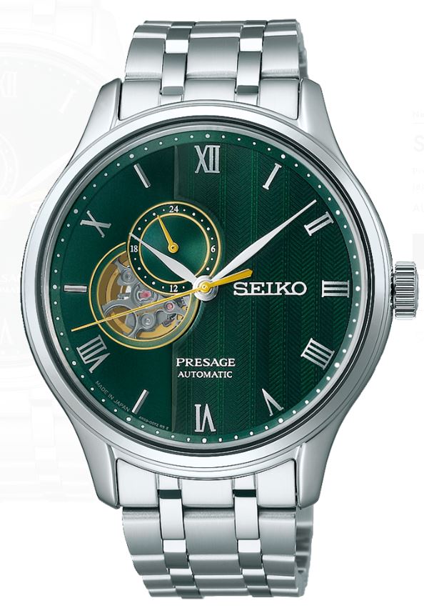Seiko Presage Japanese Garden Green Automatic Watch SSA463J