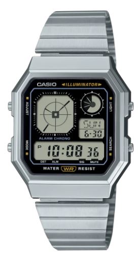 Casio Digital Stylish Octagon Watch A130WE-1A