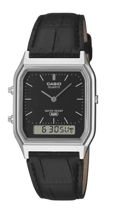 Casio Duo Leather Band Watch AQ230EL-1A