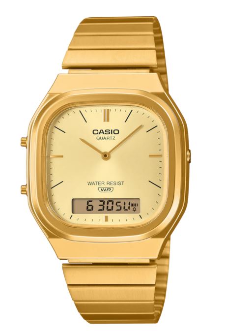 Casio Duo Square face Watch Gold AQ240EG-9A