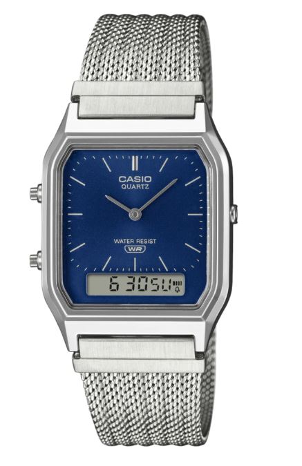 Casio Duo Watch With Mesh Band AQ230EM-2A