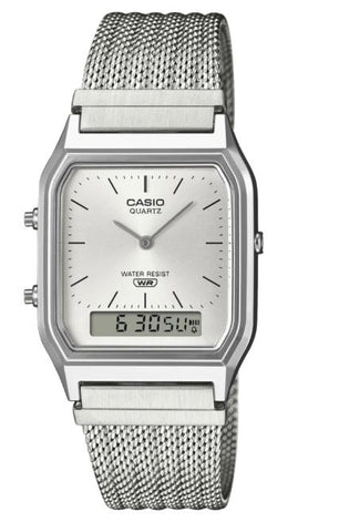 Casio Duo Watch With Mesh Band AQ230EM-7A