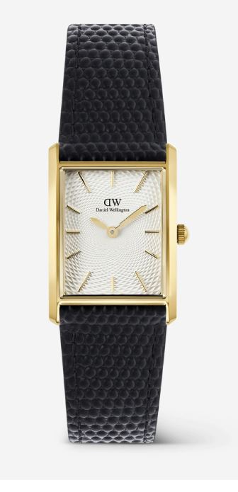 Daniel Wellington Bound Black Lizard Guilloché Gold