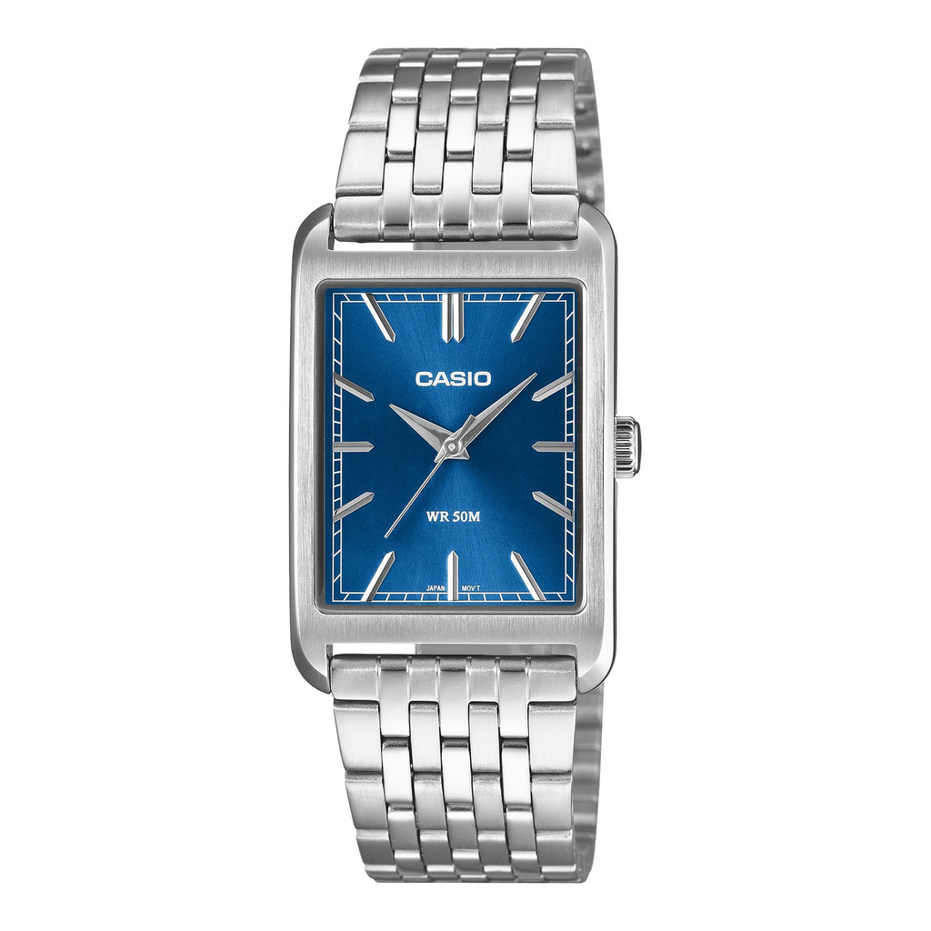 Casio Blue Dial Analogue Watch MTPB215D-2A
