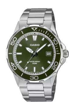 Casio Marine Design Analogue Watch Green MTD145D-3A