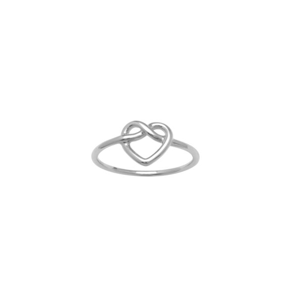 VT HEART-SHAPED KNOT RING