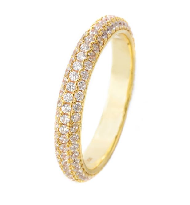 Georgini Goddess Pave Ring Gold
