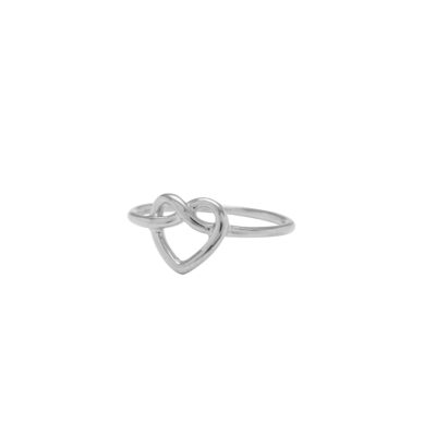 VT HEART-SHAPED KNOT RING