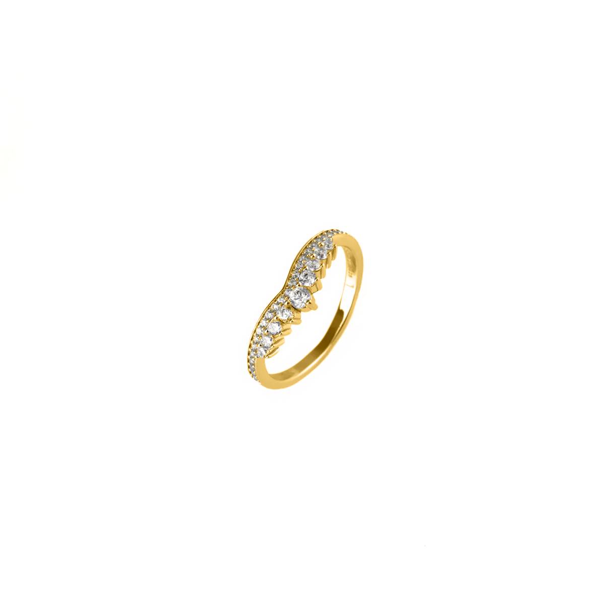 Georgini Gifts Princess Tiara Gold Plated Ring