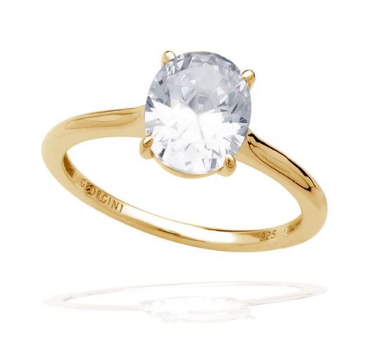 Georgini A Christmas Journey Ellipse Solitaire Ring