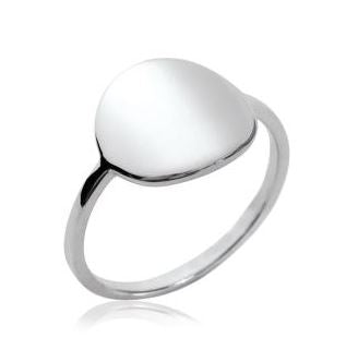 Aime-Toi Sterling Silver Disc Ring