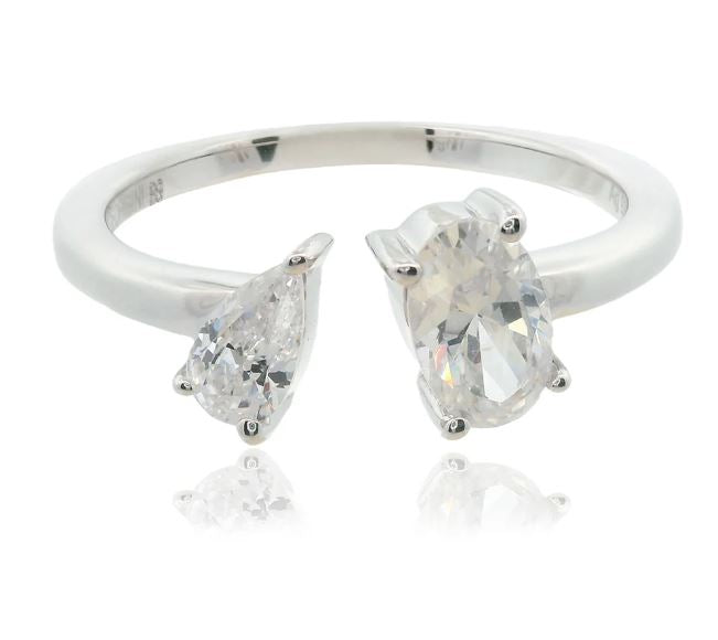 Georgini Chic Noel Toi Et Moi Ring Silver