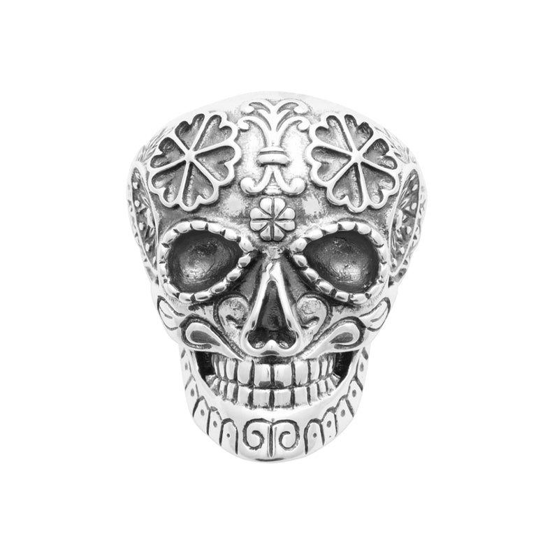 AIME-TOI Sterling Silver Sugar Skull Ring