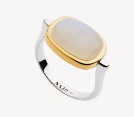 Najo Fleur Rainbow Moonstone Ring