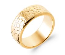 AIME-TOI Gold Plated Patterned Ring