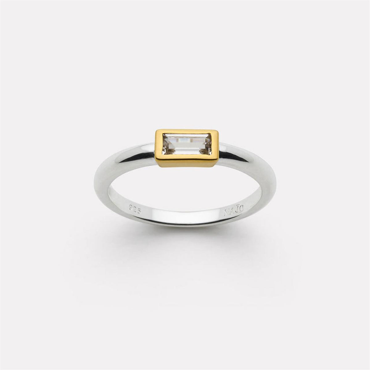 Najo Skye 2-Tone Cubic Zirconia Ring