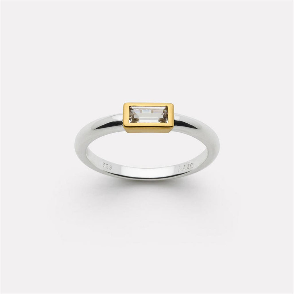 Najo Skye 2-Tone Cubic Zirconia Ring
