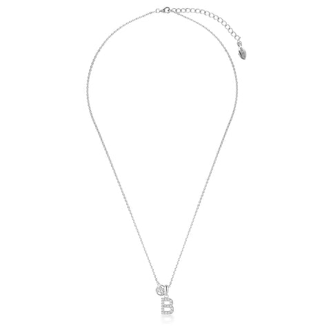 Georgini Luxury Letter B Silver Necklace