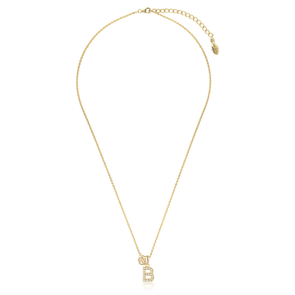 Georgini Luxury Letter B Gold Plated Necklace