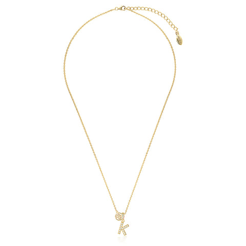 Georgini Luxury Letter K Gold Plated Necklace
