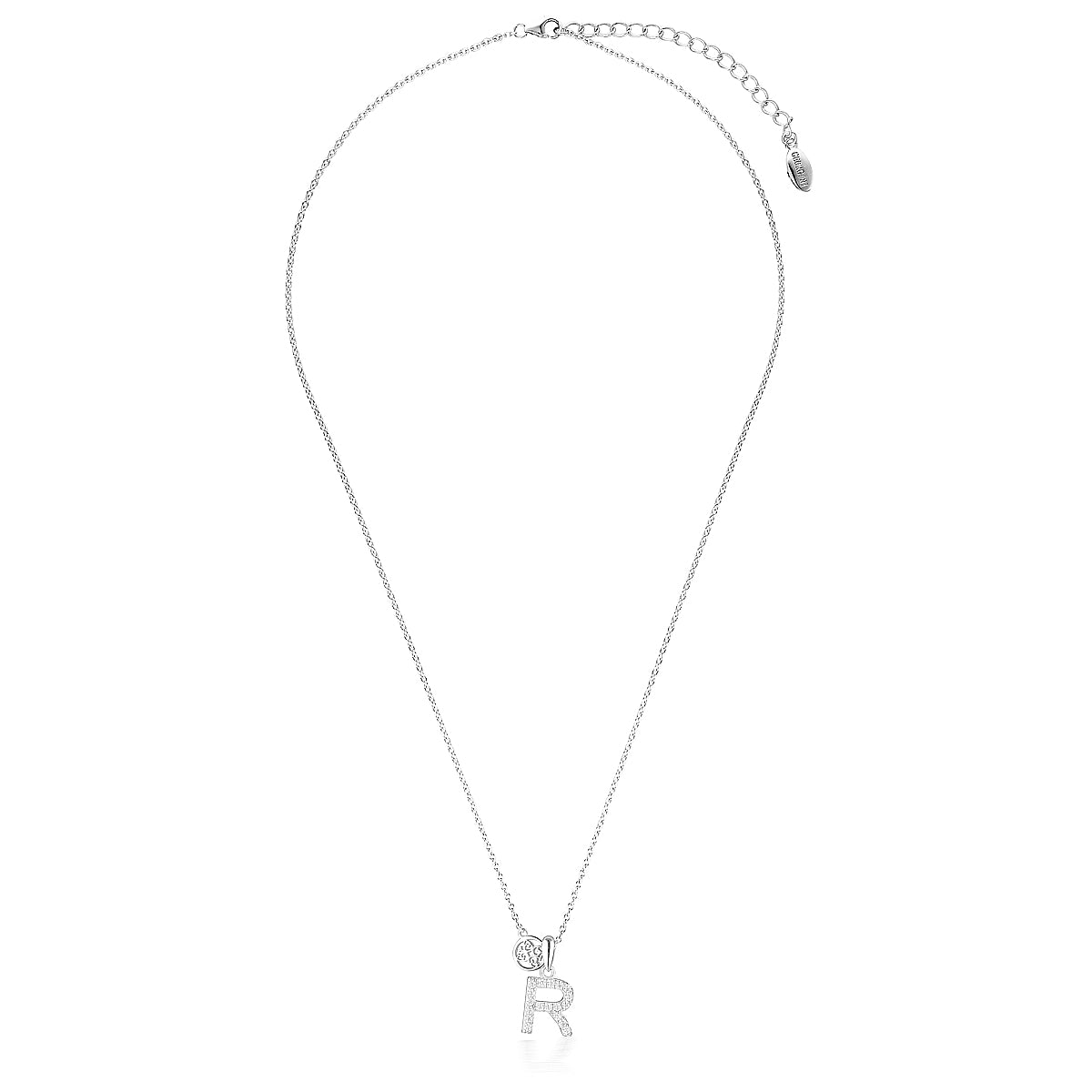 Georgini Luxury Letter R Silver Necklace